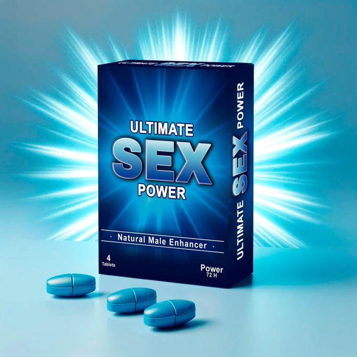 Potenciador Ultimate Sex® Power Azul Homem (4 Un)