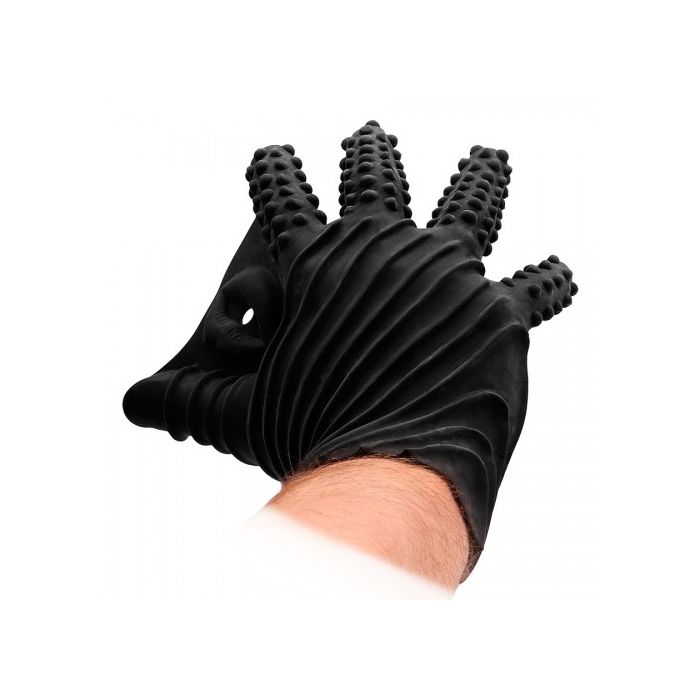 Luva Estimulante de Silicone Fist It Preta