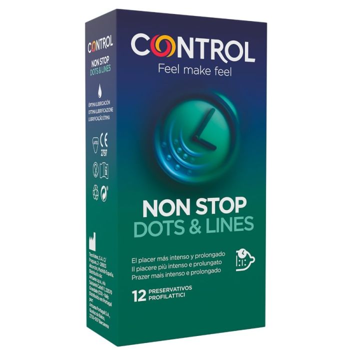 Preservativos Control Adapta Non Stop Dots & Lines (12 Un)