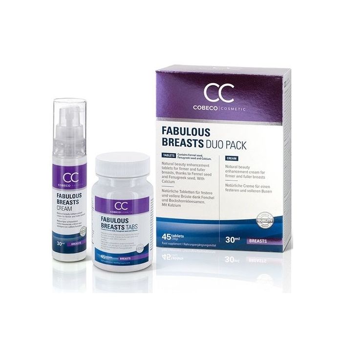 Aumento dos Seios Fabulous Breasts Duo Pack (45 Cáspulas + 30 ml)