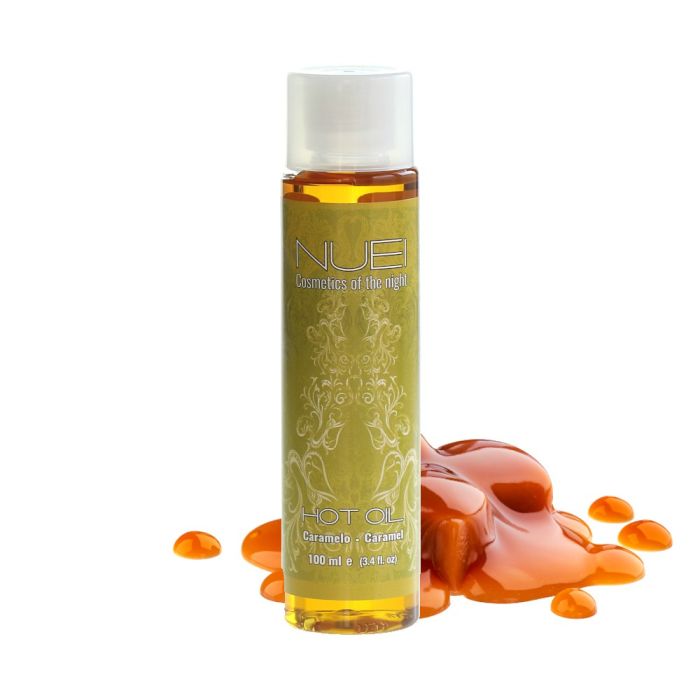 Óleo de Massagem C/ Efeito Calor Caramelo Hot Oil Nuei (100 ml)