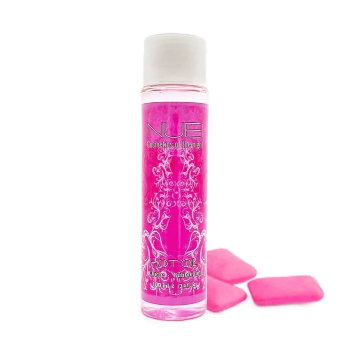 Óleo de Massagem C/ Efeito Calor Pastilha Elástica Hot Oil Nuei (100 ml)