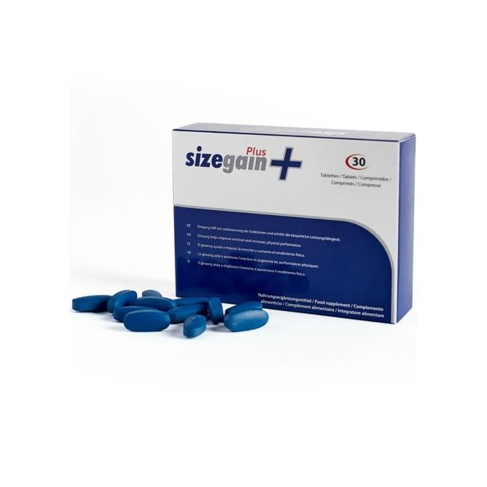 Comprimidos Aumento do Pénis SizeGain Plus+ (30 Un)