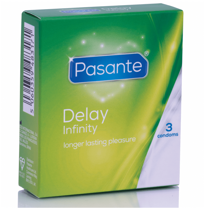 Preservativos Retardantes Pasante Delay Infinity (3 Un)