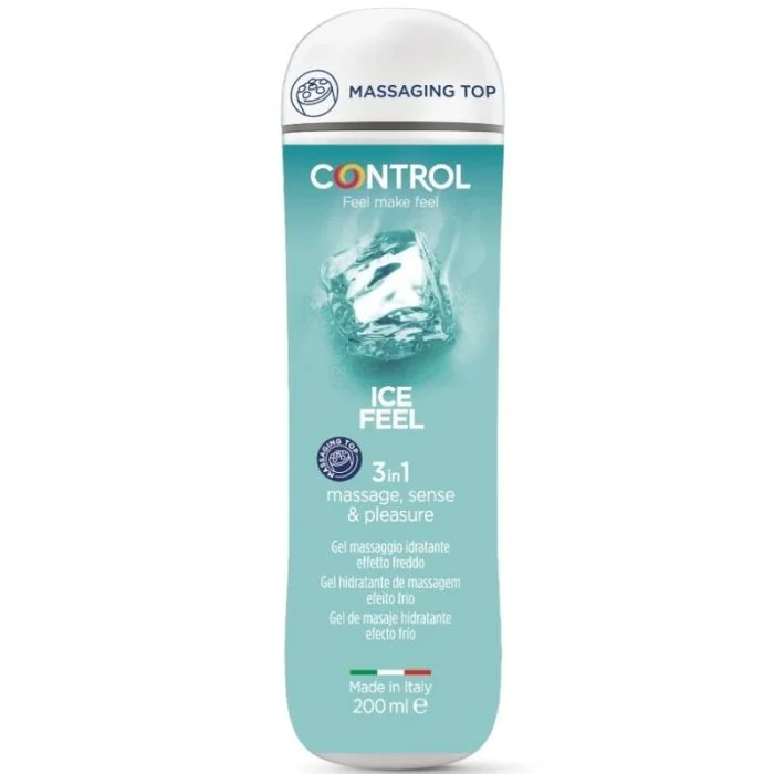 Gel de Massagem Control Ice Feel 3 em 1 (200 ml)