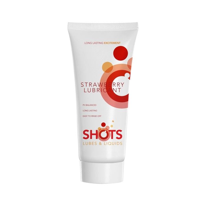 Lubrificante à Base de Água Shots Morango (100 ml)