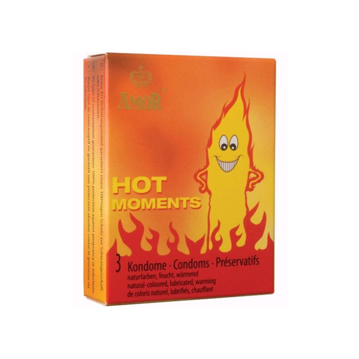 Preservativos Amor Hot Moments Efeito Quente (3 Un)