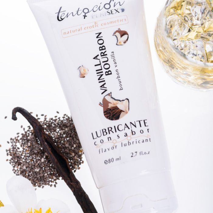 Lubrificante à Base de Água Tentación Play Sex Bourbon de Baunilha (80 ml)