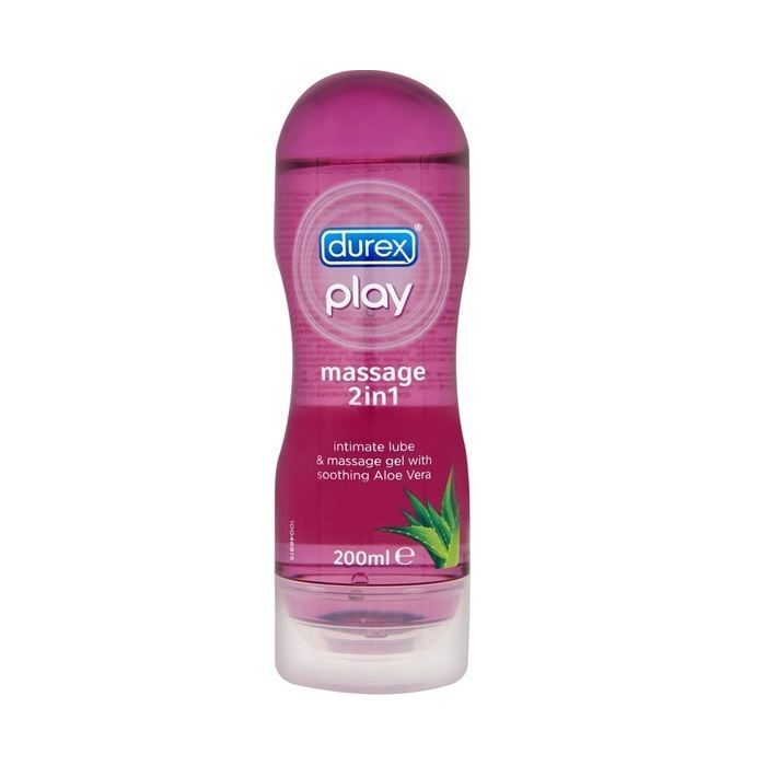 Gel Lubrificante e Massagem Durex® 2 em 1 Aloe Vera (200 ml)
